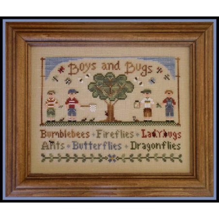 Boys and Bugs - Country Cottage Needleworks