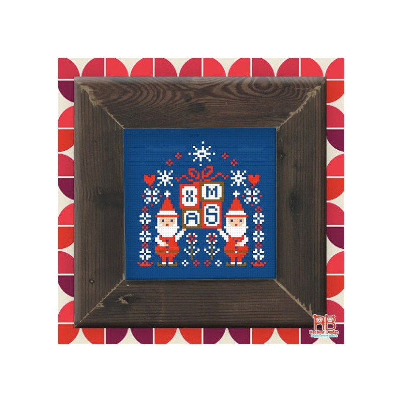 Snowflake Santa House - RedBear Design