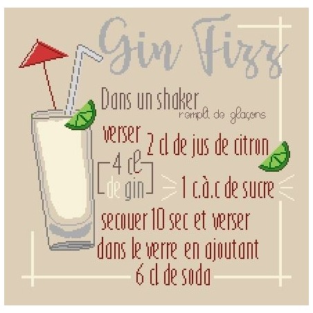 Cocktail : Gin Fizz - Fanfreluches de Mary