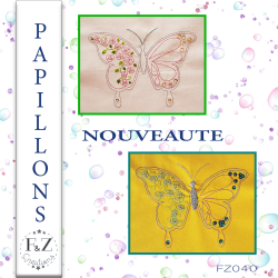 Papillon 2 versions - F & Z Créations