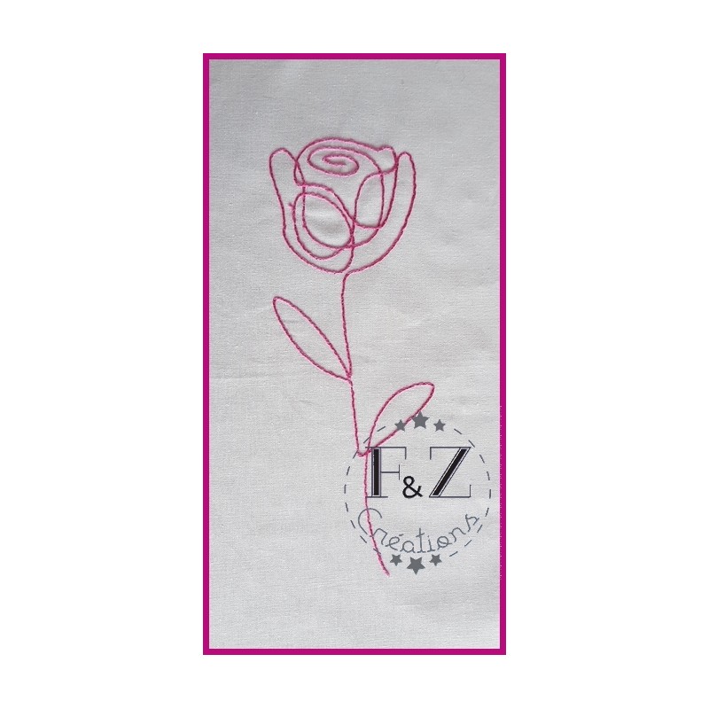Rose - Série Fleurs - F & Z Créations