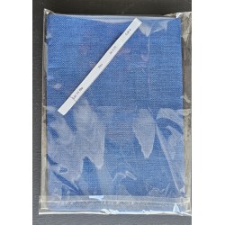 Coupon 50x70cm - Lin 11 fils/cm - Bleu